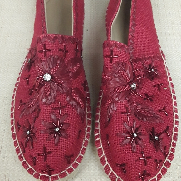 Johnny Was Antik Batik Red Tori Espadrilles - Picture 2 of 12